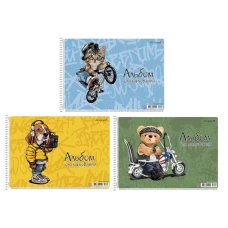 Альбом для малювання, спiраль, 20арк., 100г/м2, PB-SC-020-8501 Star