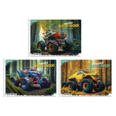 Альбом для малювання, спiраль, 20арк., 100г/м2, PB-SC-020-8505 Star