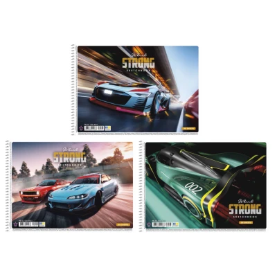 Альбом для малювання, спiраль, 30арк., 100г/м2, УФ-лак, PB-SC-030-8523 Star