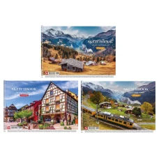 Альбом для малювання, спiраль, 30арк., 120г/м2, УФ-лак, PB-SC-030-8019 Школярик