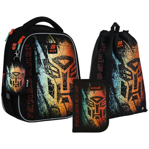 Набір рюкзак + пенал + сумка для взуття Kite SET_TF25-555S Transformers Generations