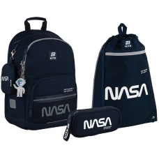 Набір рюкзак + пенал + сумка для взуття Kite SET_NS25-585M NASA
