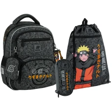 Набір рюкзак + пенал + сумка для взуття Kite SET_NR25-773M Naruto Shippuden 