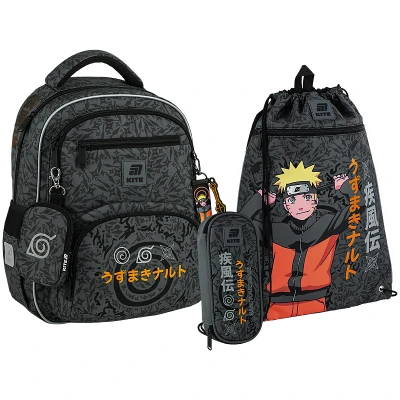 Набір рюкзак + пенал + сумка для взуття Kite SET_NR25-773M Naruto Shippuden 
