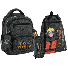 Набір рюкзак + пенал + сумка для взуття Kite SET_NR25-773M Naruto Shippuden 
