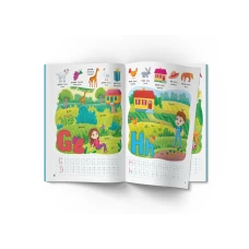 Школа сучасного чомусика. English ABC. 128 розвивальних наліпок. 24 с. Кристал Бук