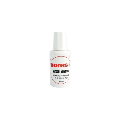 Коригуюча рідина Kores 25 секунд з пензликом, 20 мл, K66817