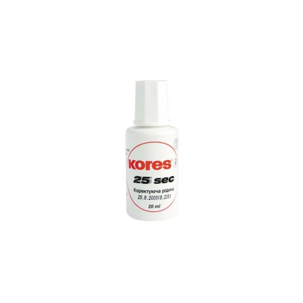 Коригуюча рідина Kores 25 секунд з пензликом, 20 мл, K66817