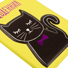 Щоденник шкільний YES PU твердий Cat. Gentlecat фольга, 3D обємний елемент, 911398