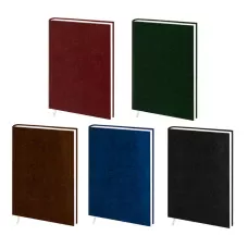 Щоденник недат. А5 (145х202), 128 арк., кліт., обкл. баладек, бордовий, 231 0521