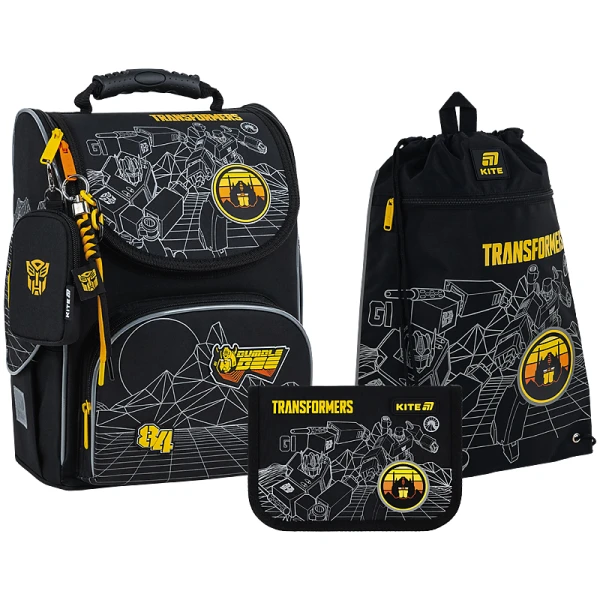 Набір рюкзак + пенал + сумка для взуття Kite SET_TF25-501S Transformers
