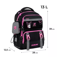 Набір рюкзак + пенал + сумка для взуття Kite SET_HK25-1022M Kuromi