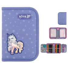 Пенал Kite 1 від., 2 відв., з наповненням LP25-622H My Little Pony