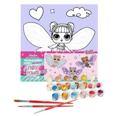 Набір для розпису по номерах для дітей "L.O.L. Surprise! O.M.G. Fairies Sweetiefly" 40х40см., KHO1091