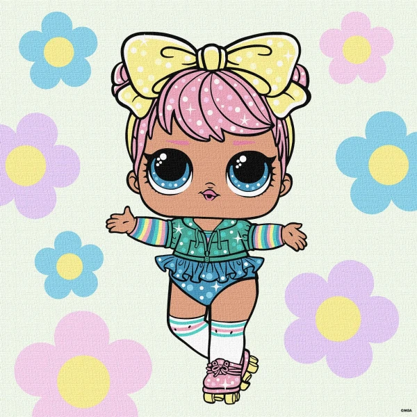 Набір для розпису по номерах для дітей "L.O.L. Surprise! Spring Bling Dawn" 40х40см., KHO1101