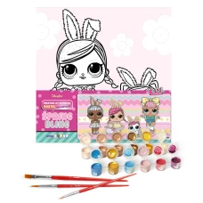 Набір для розпису по номерах для дітей "L.O.L. Surprise! Spring Bling Hops with Kittea" 40х40см., KHO1102