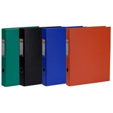 Папка з кільцями, А4, 5см, 2НК, PVC картон червоний, 5307, Norma