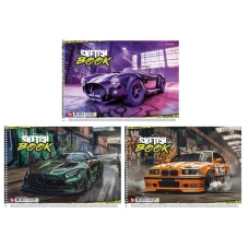 Альбом для малювання, спiраль, 30арк., 120г/м2, УФ-лак, PB-SC-030-8029 Школярик