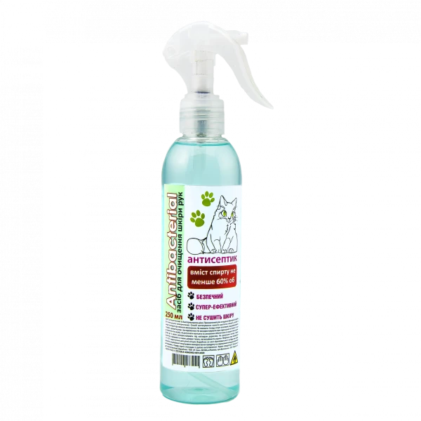Засіб для очищення шкіри рук ANTIBACTERIAL спрей, 250 мл., 92784