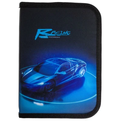 Пенал 1-яр. пустий, 1 відворот, поліестер, Fast Car, 25107C Class