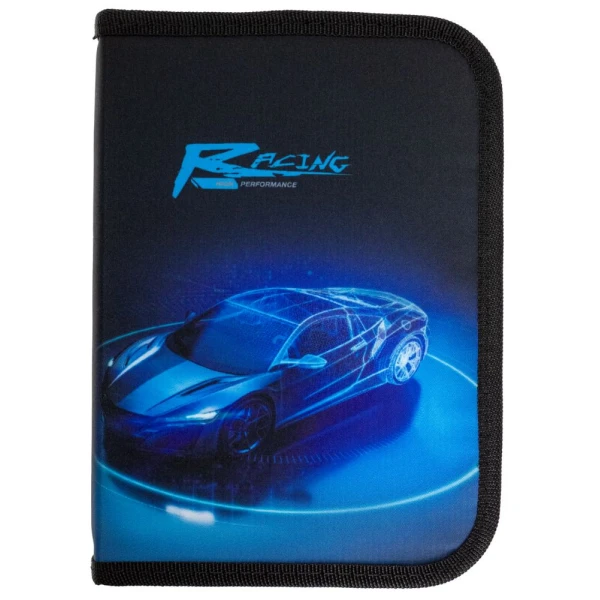 Пенал 1-яр. пустий, 1 відворот, поліестер, Fast Car, 25107C Class