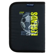 Пенал 1-яр. пустий, 1 відворот, поліестер, Football, 25108C Class