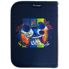 Пенал 1-яр. пустий, 1 відворот, поліестер, Game, 25112C Class