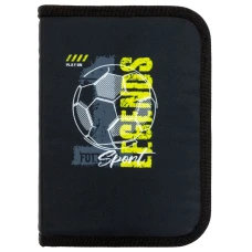 Пенал 1-яр. пустий, 2 відворота, поліестер, Football, 25208C Class