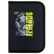 Пенал 1-яр. пустий, 2 відворота, поліестер, Football, 25208C Class
