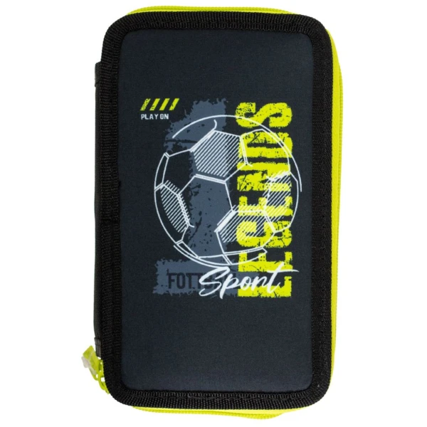 Пенал 2-яр. пустий, поліестер, Football, 25308C Class