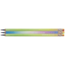 Олівець графітний НВ, з ластиком, круглий, RAINBOW, 48шт.в тубі, асорті, 146C, Class