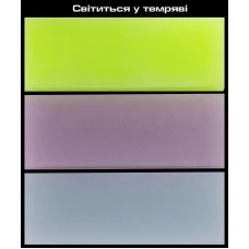 Гумка для стирання Eco-PVC, GLOWING, довж. 48мм, асорті, в дисплеї, 4985-1C, Class