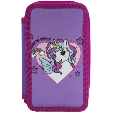Пенал 2-яр. пустий, поліестер, Unicorn, 25306C Class