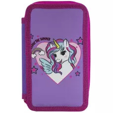 Пенал 2-яр. пустий, поліестер, Unicorn, 25306C Class