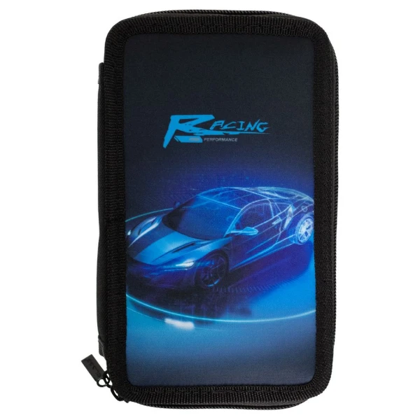 Пенал 2-яр. пустий, поліестер, Fast Car, 25307C Class