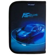 Пенал 1-яр. пустий, 2 відворота, поліестер, Fast Car, 25207C Class