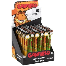 Ручка кульк. автомат. з фігуркою, 0,5мм. синя Garfield GF25-393 Kite