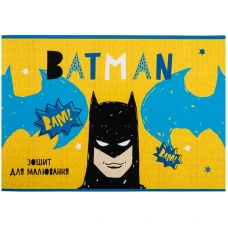 Зошит для малювання, 24 арк., скоба, софт тач + УФ лак, DC comics DC23-242 Kite