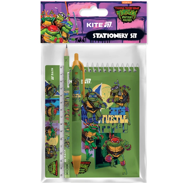 Набір канцтоварів, 4 предмети Ninja Turtles NT25-S03 Kite