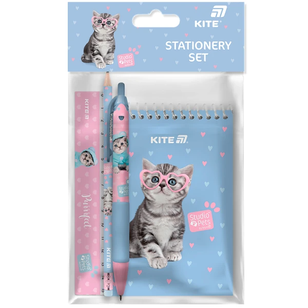 Набір канцтоварів, 4 предмети Studio Pets SP25-S03 Kite