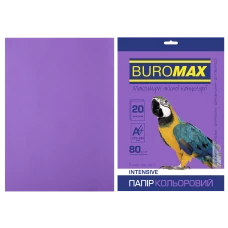 Папір кольоровий А4, 80г/м2, INTENSIV, фіолетовий, 20арк., BM.2721320-07