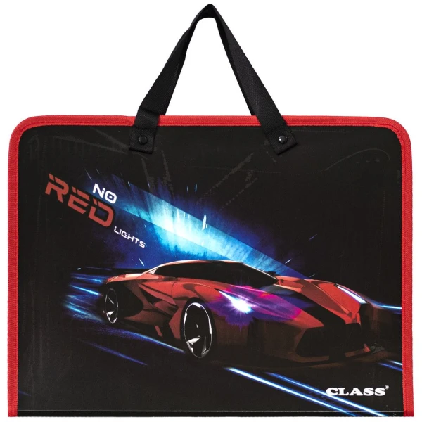 Папка з ручками Red Car, PP, 600 мкм, 350*255*45 мм, 5631-25C, Class