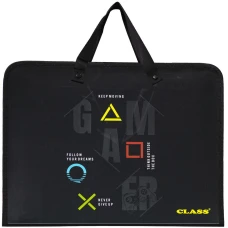 Папка з ручками Gamer, PP, 600 мкм, 350*255*45 мм, 5633-25C, Class