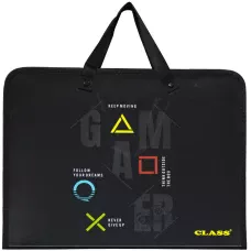 Папка з ручками Gamer, PP, 600 мкм, 350*255*45 мм, 5633-25C, Class
