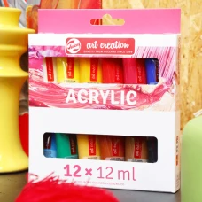 Набір акрилових фарб, ArtCreation, 12*12 мл, пластикова туба, Royal Talens