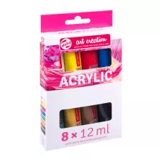 Набір акрилових фарб, ArtCreation, 8*12 мл, пластикова туба, Royal Talens