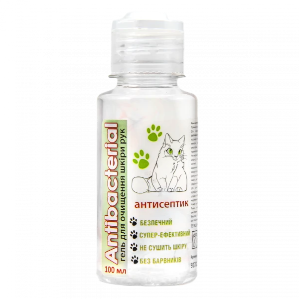 Гель для очищення шкіри рук-антисептик ANTIBACTERIAL, 100 мл., 92781