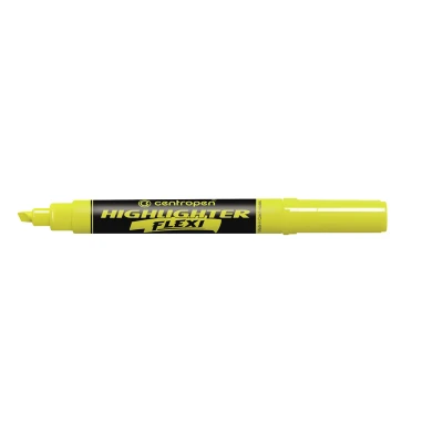 Маркер Fax 8542 FLEXI 1-4,6 мм клиноп жовтий, Centropen