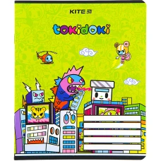 Зошит 12 арк., клітинка, гібр. лак + УФ лак, tokidoki TK22-232 Kite