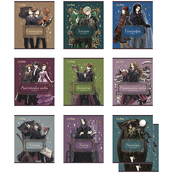 Зошит предметний, 48 арк., клітинка, Harry Potter, набір 10 шт., HP25-240-1-9 Kite